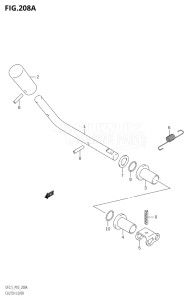 00252F-010001 (2010) 2.5hp P03-U.S.A (DF2.5K10) DF2.5 drawing CLUTCH LEVER