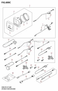 DF20A From 02002F-710001 (P01 P40)  2017 drawing OPT:MULTI FUNCTION GAUGE (DF15AR:P01)