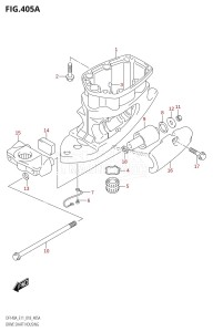 DF140A From 14003F-810001 (E11 E40)  2018 drawing DRIVE SHAFT HOUSING (DF100AT,DF115AST)