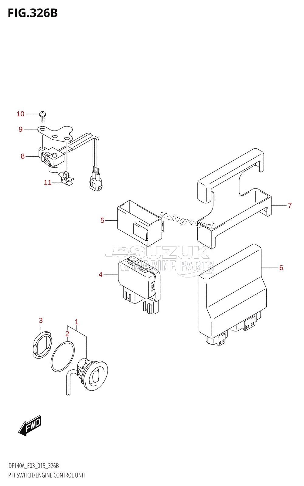 PTT SWITCH /​ ENGINE CONTROL UNIT (DF115AT:E03)