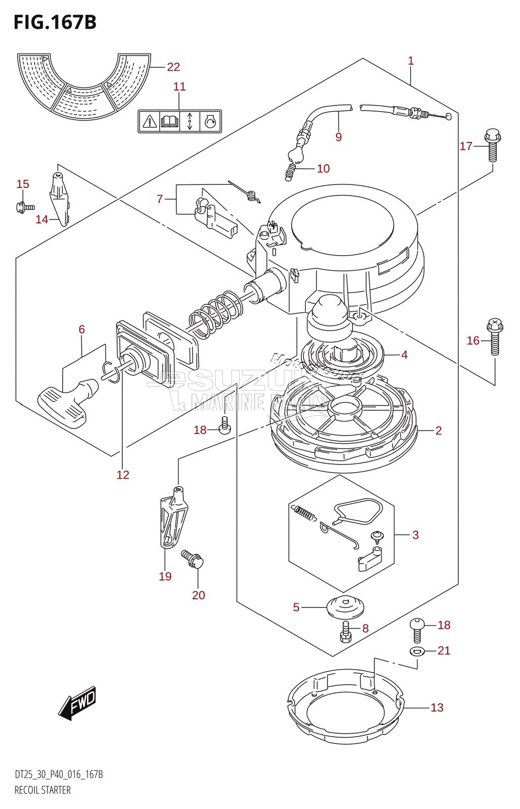 RECOIL STARTER (DT30:P40)