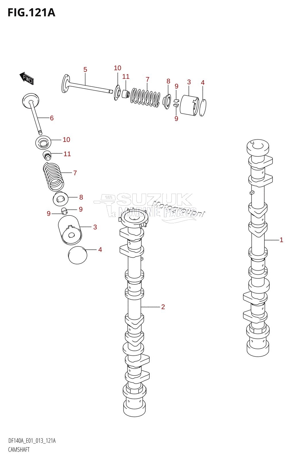 CAMSHAFT (DF140AT:E01)