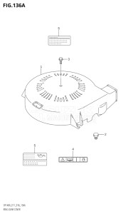 11503F-610001 (2016) 115hp E01 E03 E11 E40-Gen. Export1 and 2 USA (DF115AT) DF115A drawing RING GEAR COVER