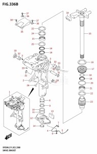 DF325A From 32501F-340001 (E01 E40)  2023 drawing SWIVEL BRACKET (DF350AMD,DF300BMD)