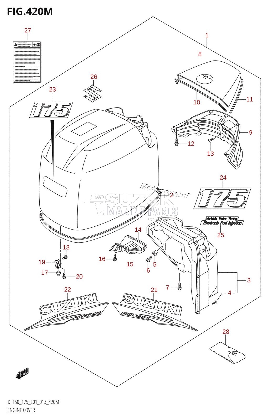 ENGINE COVER (DF175Z:E40)