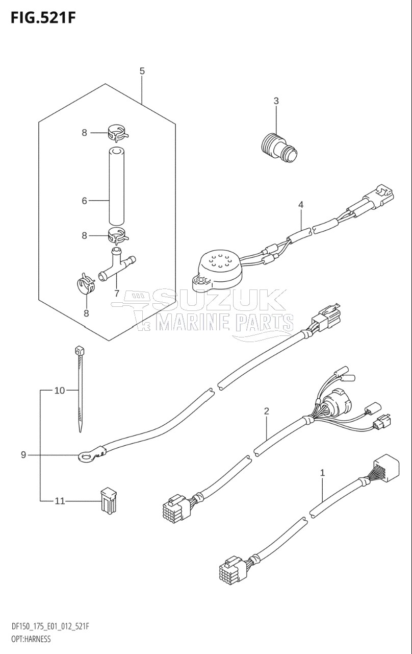 OPT:HARNESS (DF175T:E40)