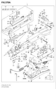 11503Z-510001 (2005) 115hp E03-USA (DF115AZ) DF115AZ drawing OPT:TILLER HANDLE (DF100AT:E03)