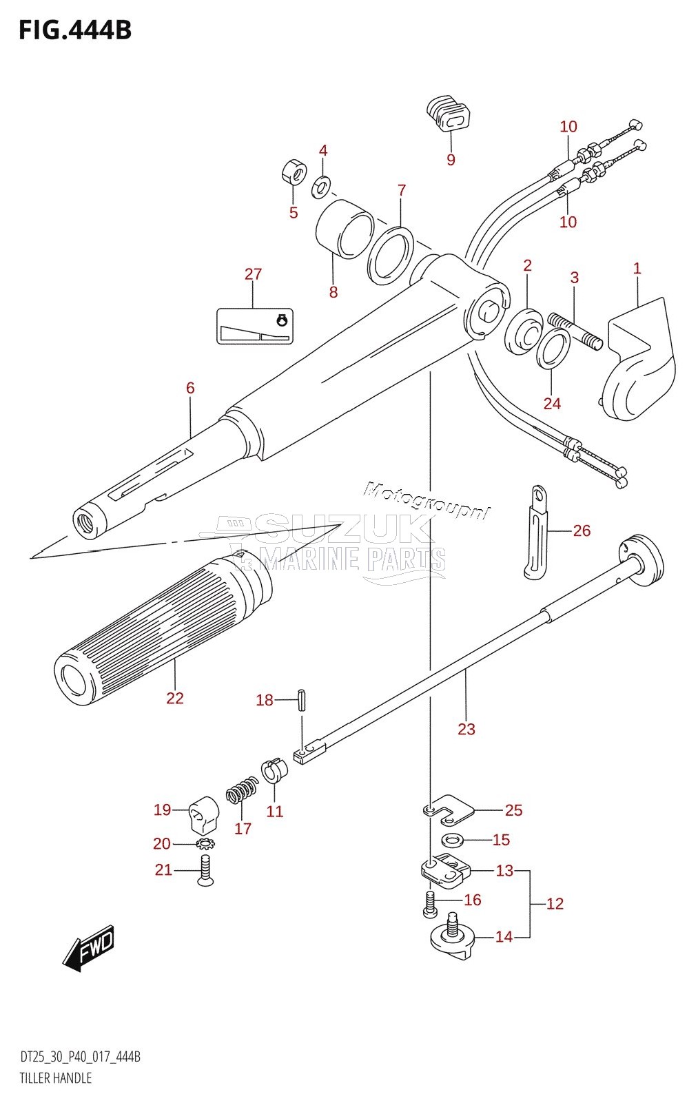 TILLER HANDLE (DT30:P40)