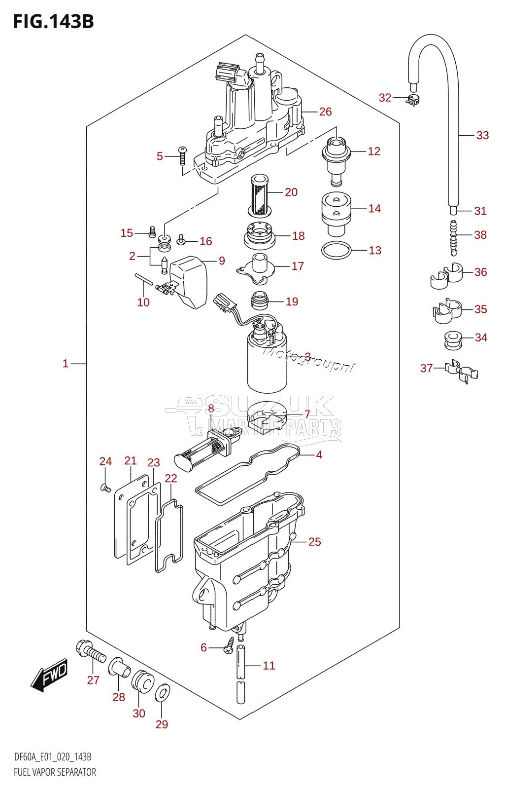 FUEL VAPOR SEPARATOR (E40)