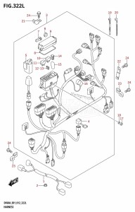 DF40A From 04003F-210001 (E01)  2012 drawing HARNESS (DF60ATH:E40)