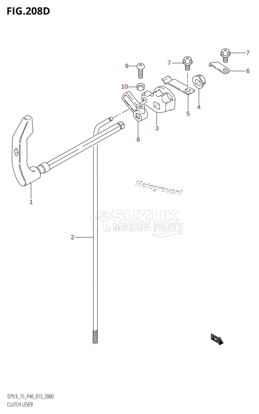 CLUTCH LEVER (DT15:P40)