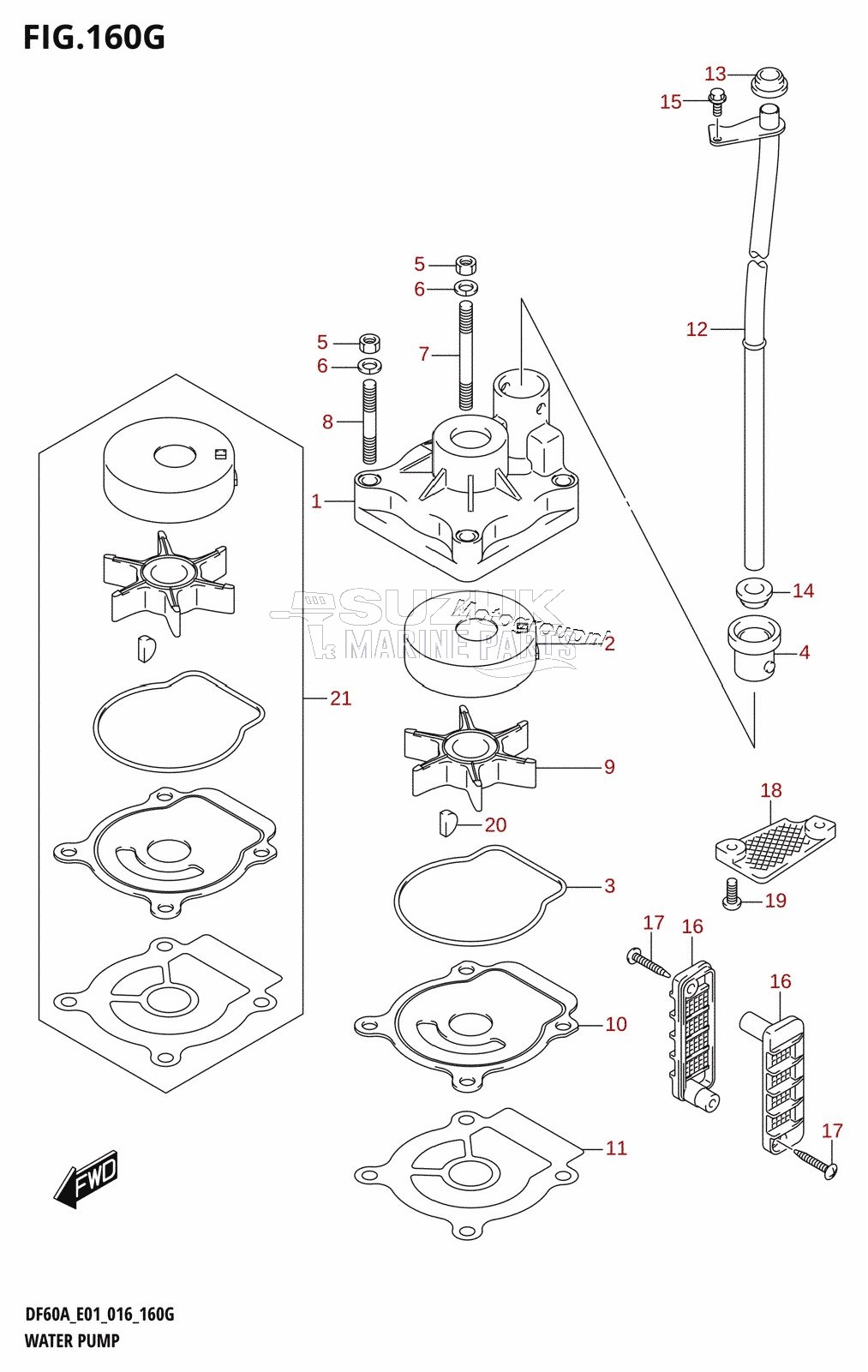 WATER PUMP (DF60A:E01)