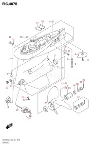 DF150AST From 15004F-040001 (E03)  2020 drawing GEAR CASE (023)