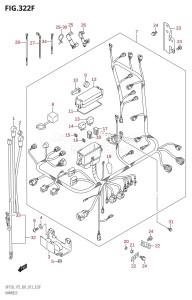 DF150Z From 15002Z-310001 (E01 E40)  2013 drawing HARNESS (DF175T:E40)