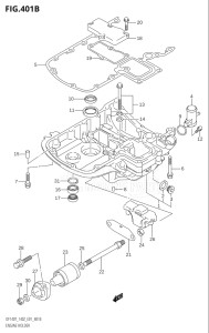 14001Z-251001 (2002) 140hp E01-Gen. Export 1 (DF140ZK2) DF140 drawing ENGINE HOLDER (K6,K7,K8,K9,K10,011)