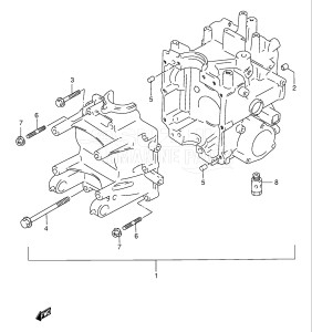 01501F-151001- (2001) 15hp - (DF15(A,R,AR)S K1) DF15(A,R,A)S drawing CYLINDER BLOCK