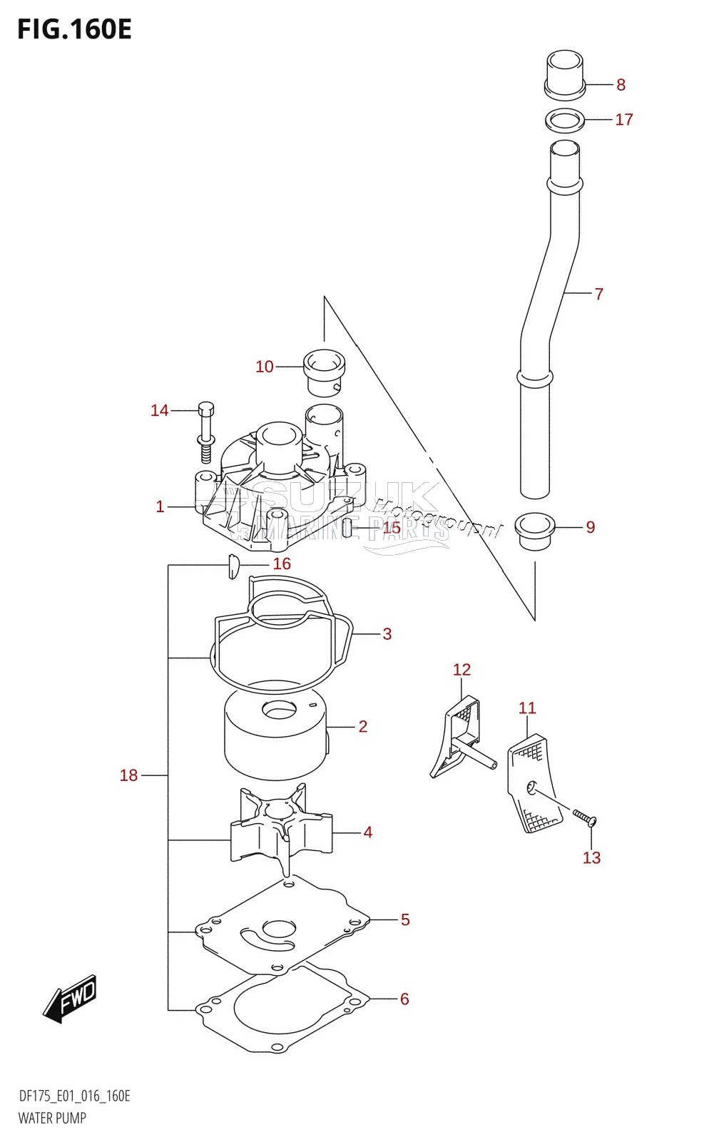 WATER PUMP (DF150Z:E01)