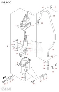 DF175Z From 17502Z-410001 (E01 E40)  2014 drawing FUEL VAPOR SEPARATOR (DF150TG:E01)