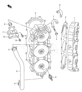 DT150 From 15003-151001 ()  2001 drawing CYLINDER HEAD (DT150(S) /​ 200)