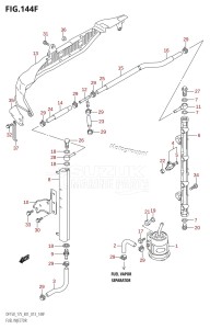 DF175T From 17502F-310001 (E01 E40)  2013 drawing FUEL INJECTOR (DF175T:E40)