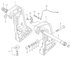 DT50 From 05004-581001 ()  1995 drawing CLAMP BRACKET (DT50ACQ)