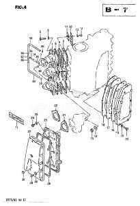 DT85 From 8501-614766 ()  1986 drawing INLET CASE - EXHAUST COVER\r