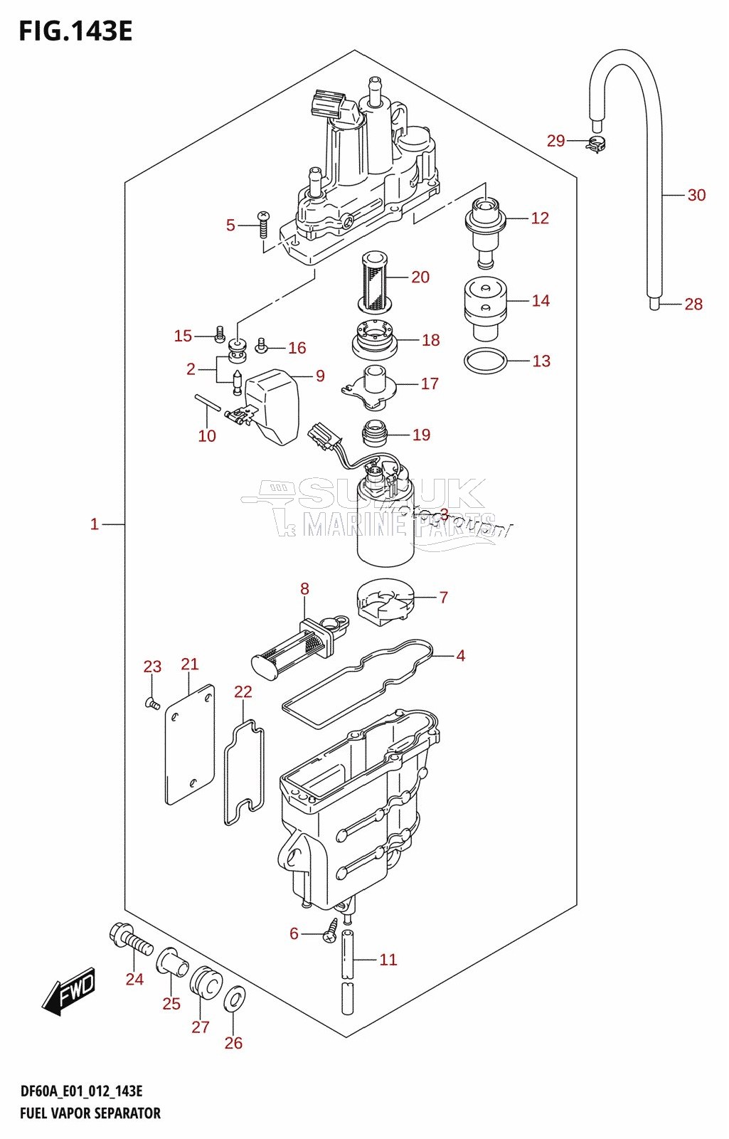 FUEL VAPOR SEPARATOR (DF50ATH:E01)