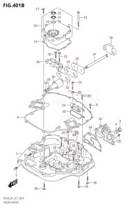 DF250 From 25003F-710001 (E01 E40)  2017 drawing ENGINE HOLDER (DF200T:E40)