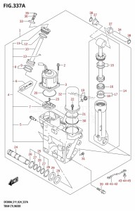 DF300A From 30002P-440001 (E11 - E40)  2024 drawing TRIM CYLINDER (X-TRANSOM,XX-TRANSOM)