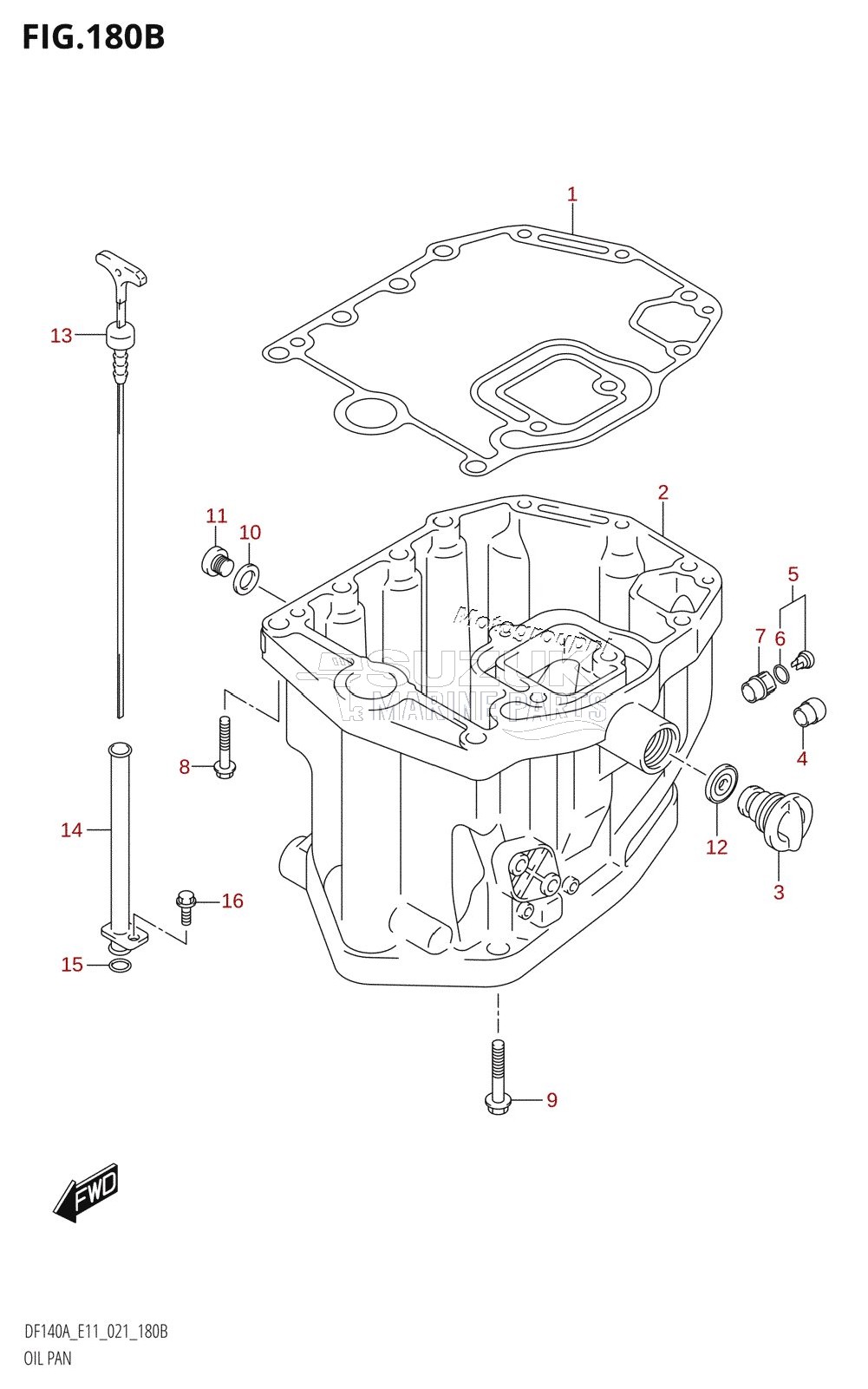 OIL PAN (DF115AT,DF115AZ,DF140AT,DF140AZ)