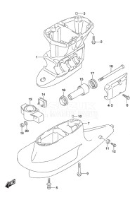 Outboard DF 60A drawing Drive Shaft Housing High Thrust