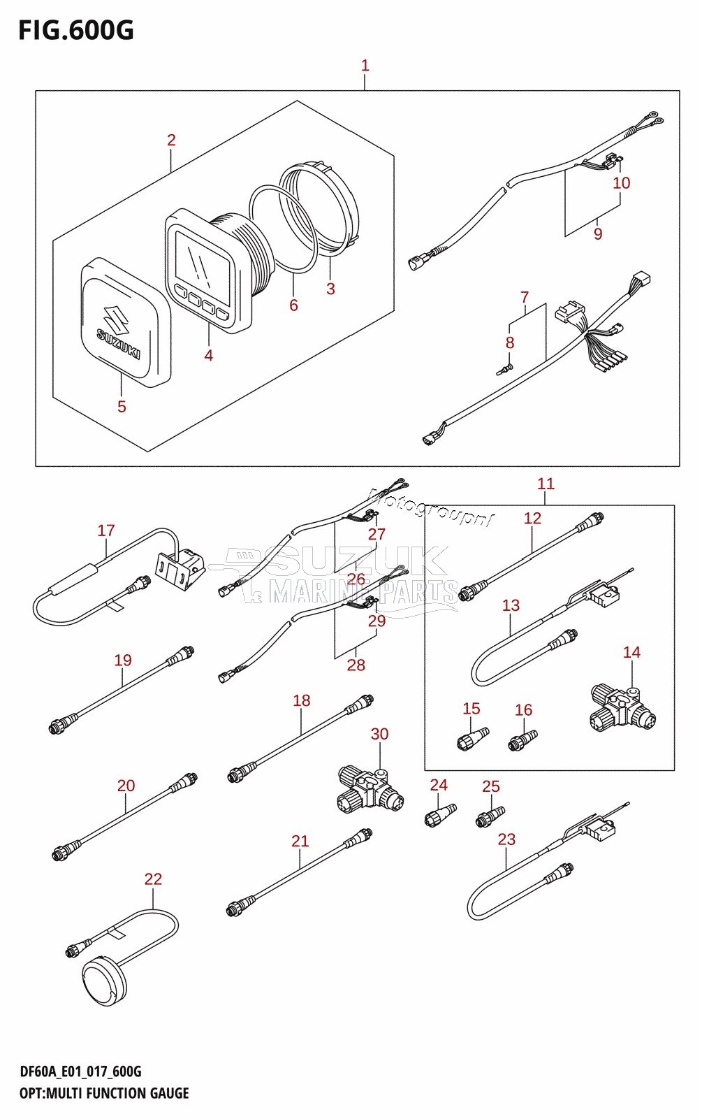 OPT:MULTI FUNCTION GAUGE (DF60A:E01)