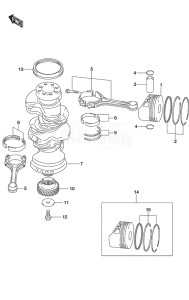 Outboard DF 225 drawing Crankshaft