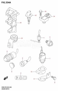 DF9.9B From 00995F-340001 (E03)  2023 drawing SENSOR /​ SWITCH (DF9.9B,DF15A,DF20A)