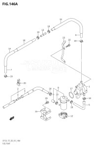 15002Z-310001 (2013) 150hp E03-USA (DF150Z) DF150Z drawing FUEL PUMP