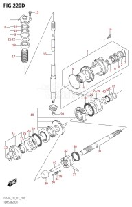 DF115AZ From 11503Z-710001 (E11 E40)  2017 drawing TRANSMISSION (DF115AZ:E11)