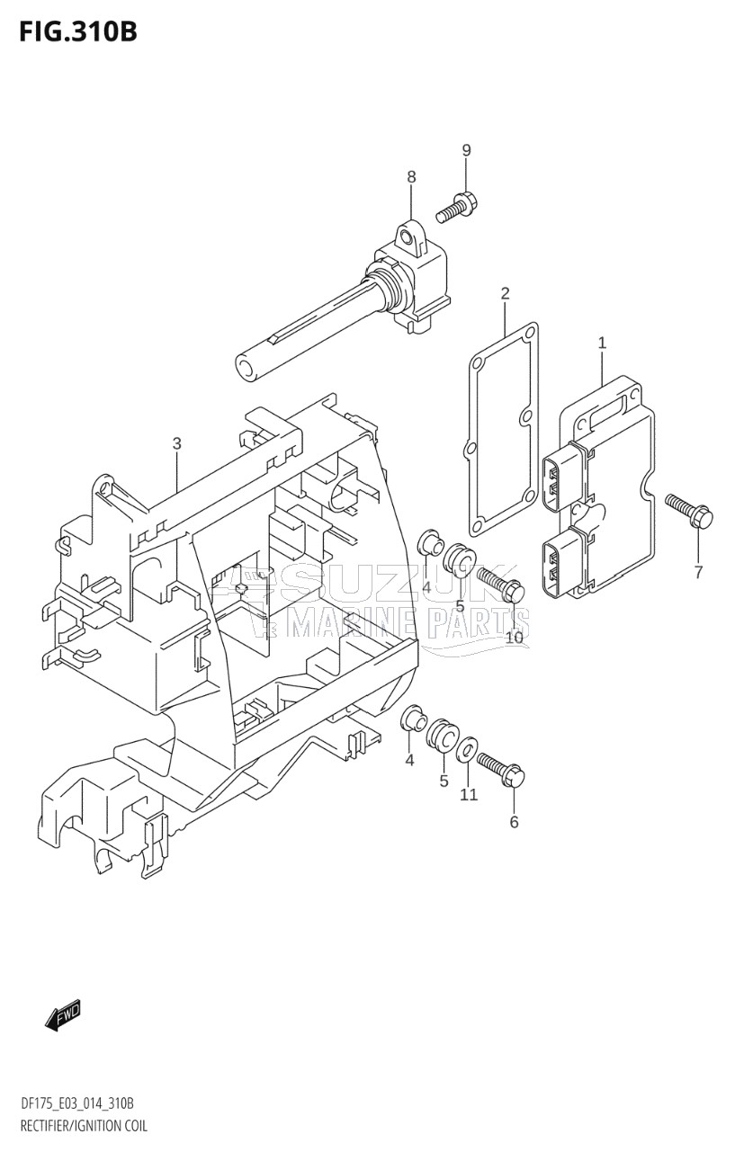 RECTIFIER / IGNITION COIL (DF150TG:E03)