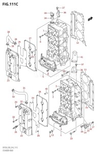 DF225T From 22503F-410001 (E03)  2014 drawing CYLINDER HEAD (DF225T:E03)