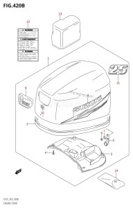 DF25 From 02503F-010001 (E03)  2010 drawing ENGINE COVER (K10,011)