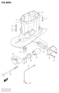 DF175Z From 17502Z-610001 (E03)  2016 drawing DRIVE SHAFT HOUSING (DF175ZG:E03)