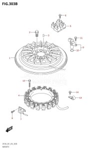 DF250Z From 25003Z-610001 (E40)  2016 drawing MAGNETO (DF200T:E40)