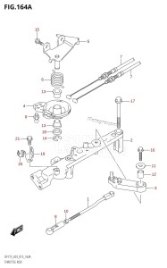 DF175Z From 17502Z-510001 (E03)  2015 drawing THROTTLE ROD (DF150T:E03)