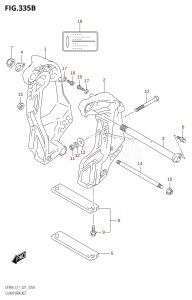 DF100B From 10004F-040001 (E01 E40)  2020 drawing CLAMP BRACKET (DF90AWQH)