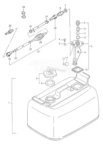 DT50 From 05004-461001 ()  1994 drawing FUEL TANK