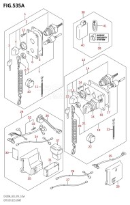 DF150AZ From 15003Z-910001 (E03)  2019 drawing OPT:KEY LESS START