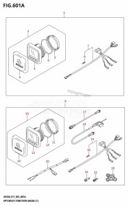 DF225T From 22503F-040001 (E01 E03 E40)  2020 drawing OPT:MULTI FUNCTION GAUGE (1) (020,021)