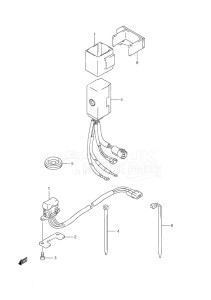 Outboard DF 9.9 drawing PTT Switch w/Remote Control