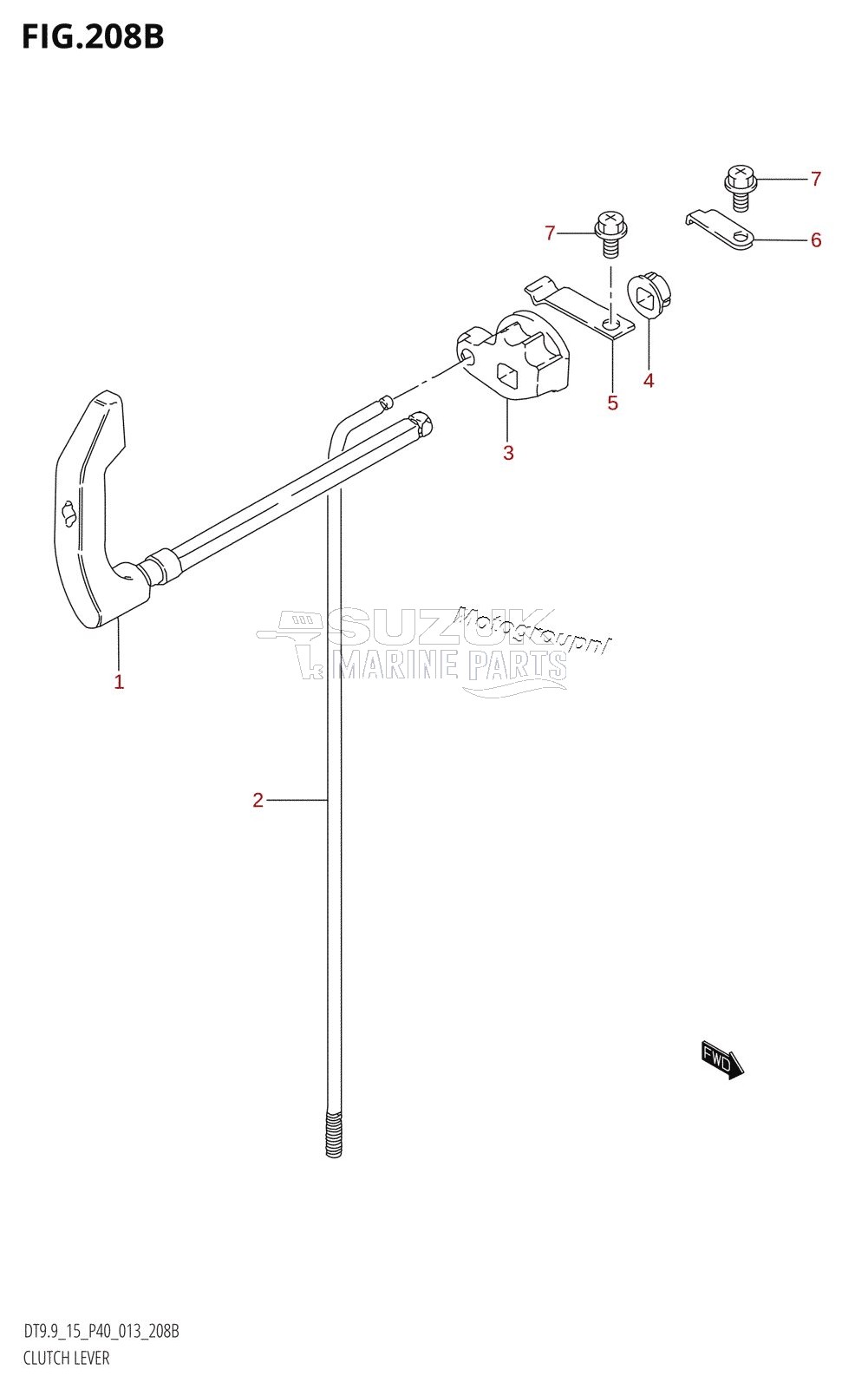 CLUTCH LEVER (DT9.9K:P40)