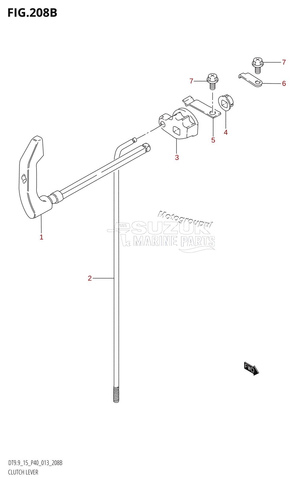 CLUTCH LEVER (DT9.9K:P40)