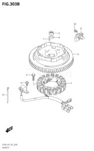 01504F-040001 (2020) 15hp E01-Gen. Export 1 (DF15AR   DF15AT_2) DF15A drawing MAGNETO (W / ELECTRIC STARTER)